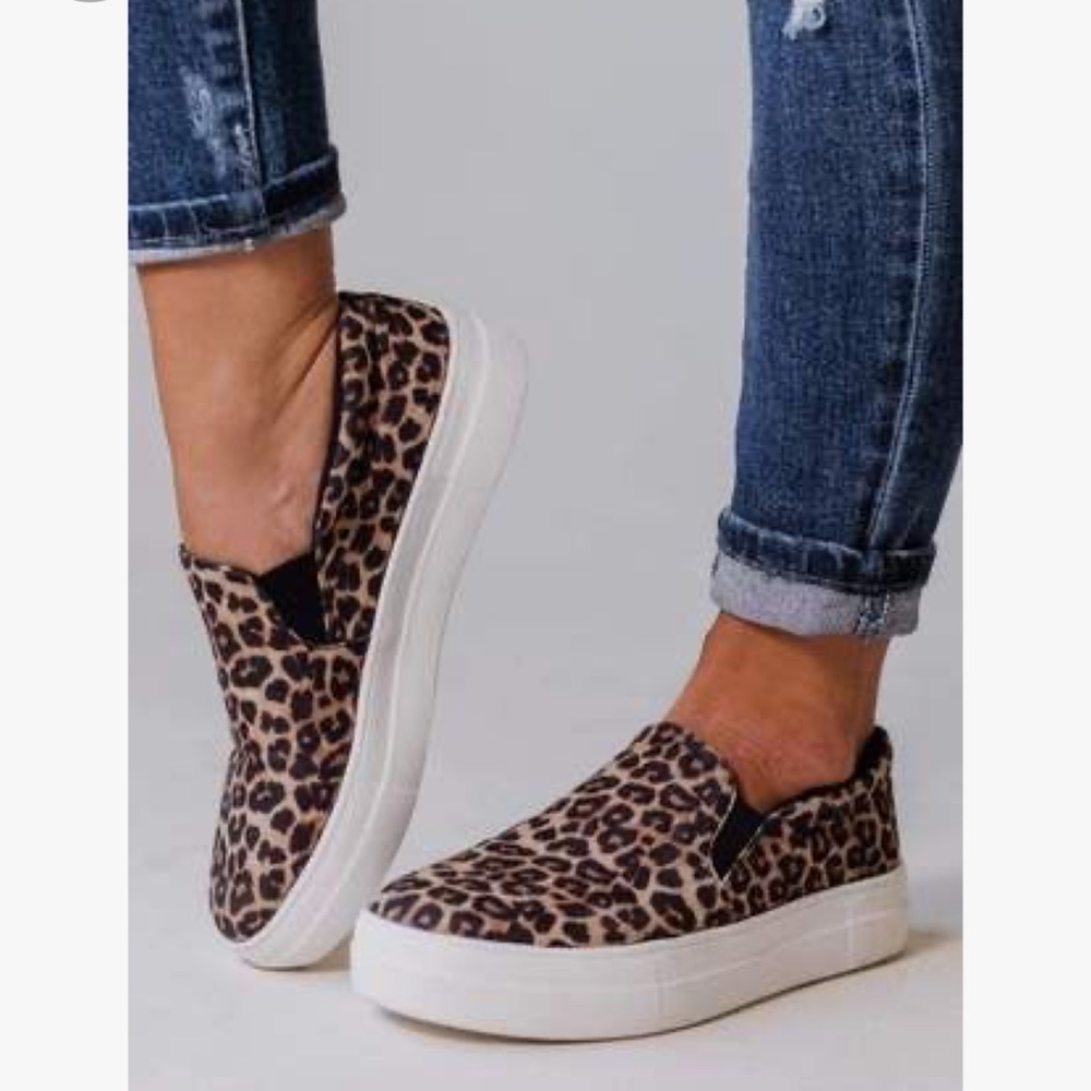ASH JUNGLE LEOPARD PRINT COW HAIR SLIP ON